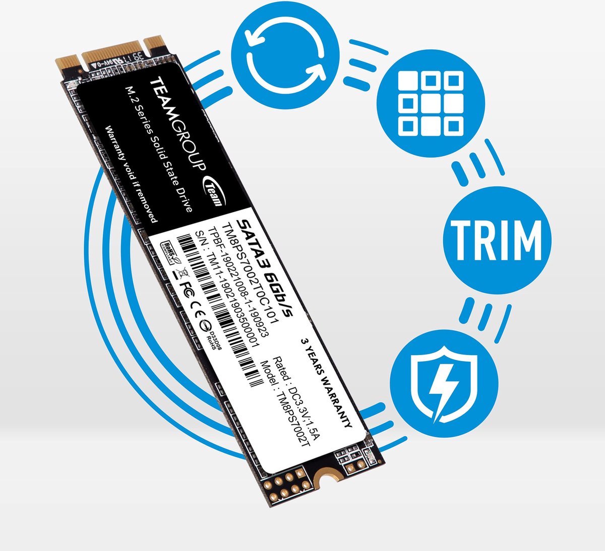 Team group ms30 256 gb m 2 5 orig - TeamGroup MS30 256GB M.2 2280 SATA SSD