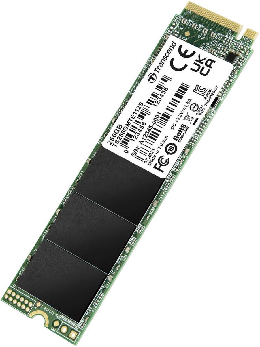 Transcend 112S 256 Gb Nvme/Pcie M.2 Ssd 2280 Harde Schijf Pcie Nvme 3.0 X4 opslag - afbeelding 3