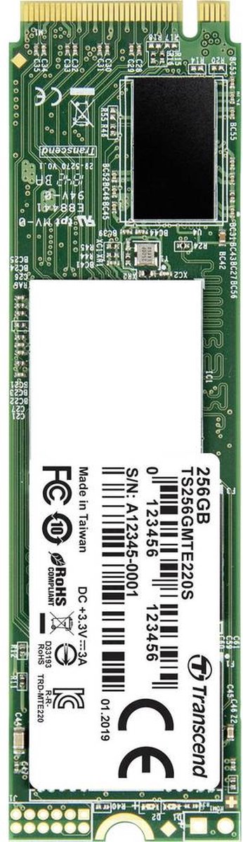 Transcend 220S Nvme/Pcie M.2 Ssd 2280 Harde Schijf 256 Gb M.2 Nvme Pcie 3.0 X4 opslag - afbeelding 7