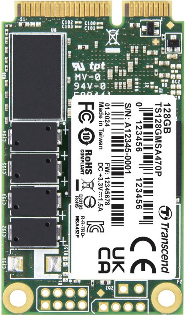 Transcend Transcend 256 Gb Msata Ssd Harde Schijf Ts256Gmsa470P