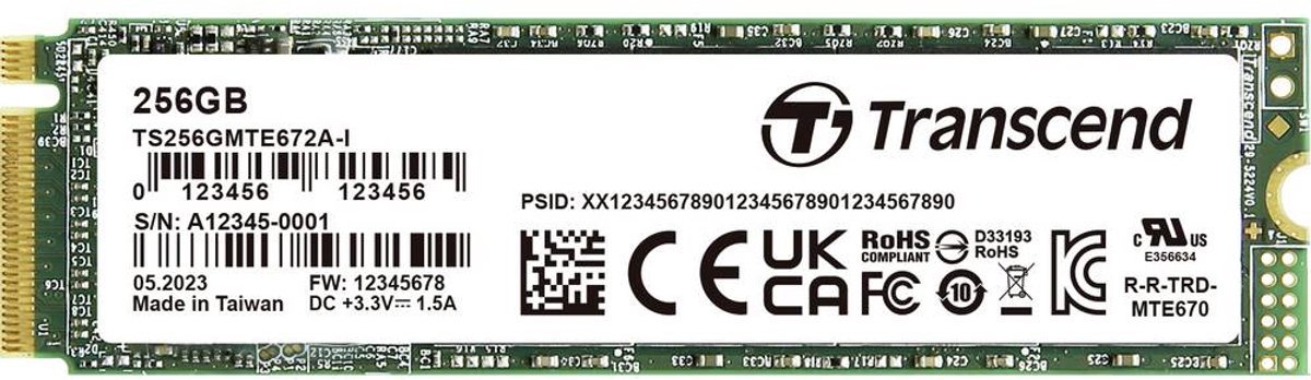 Transcend Transcend 256 Gb Pcie Ssd Harde Schijf Ts256Gmte672Ai-Vs1