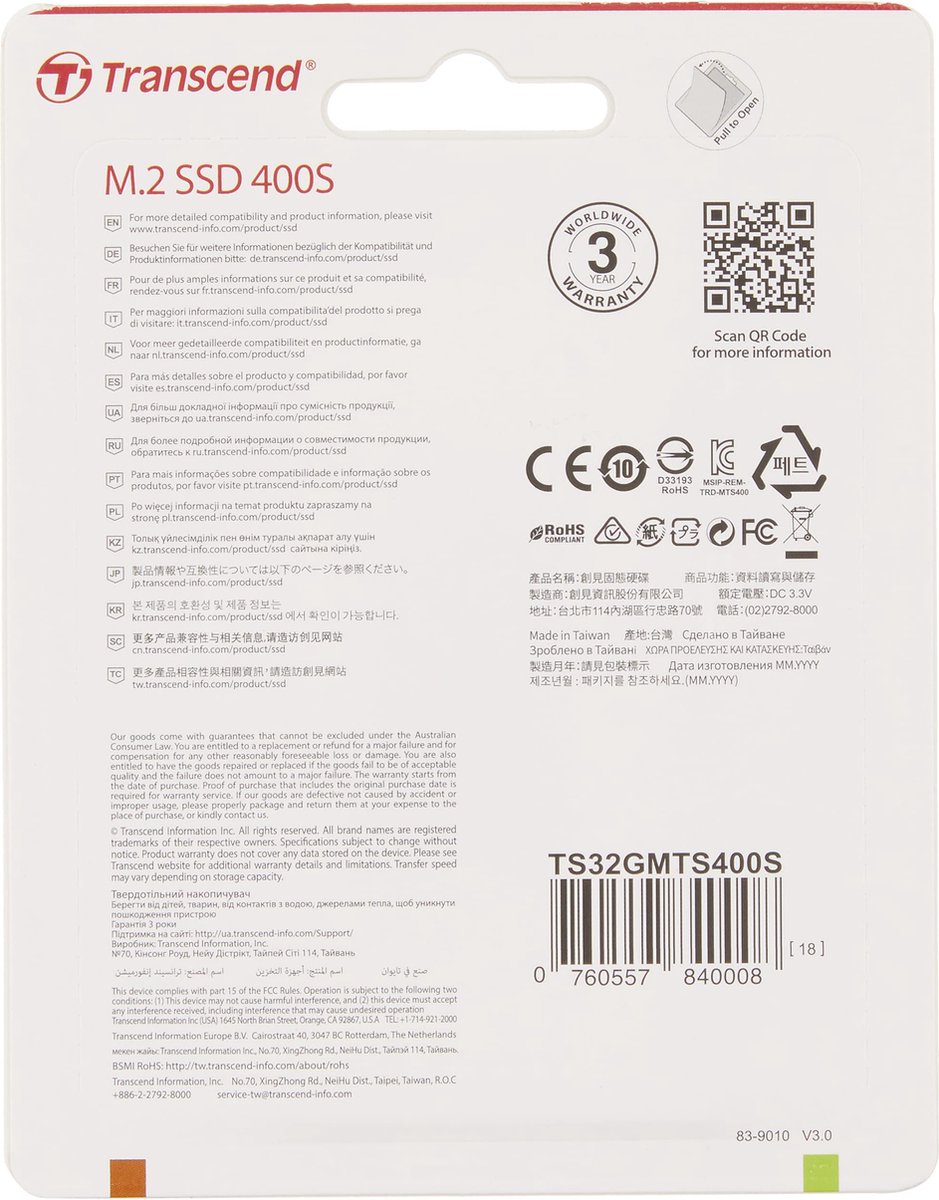 MTS400S 32GB M.2 2242 SATA SSD - afbeelding 2