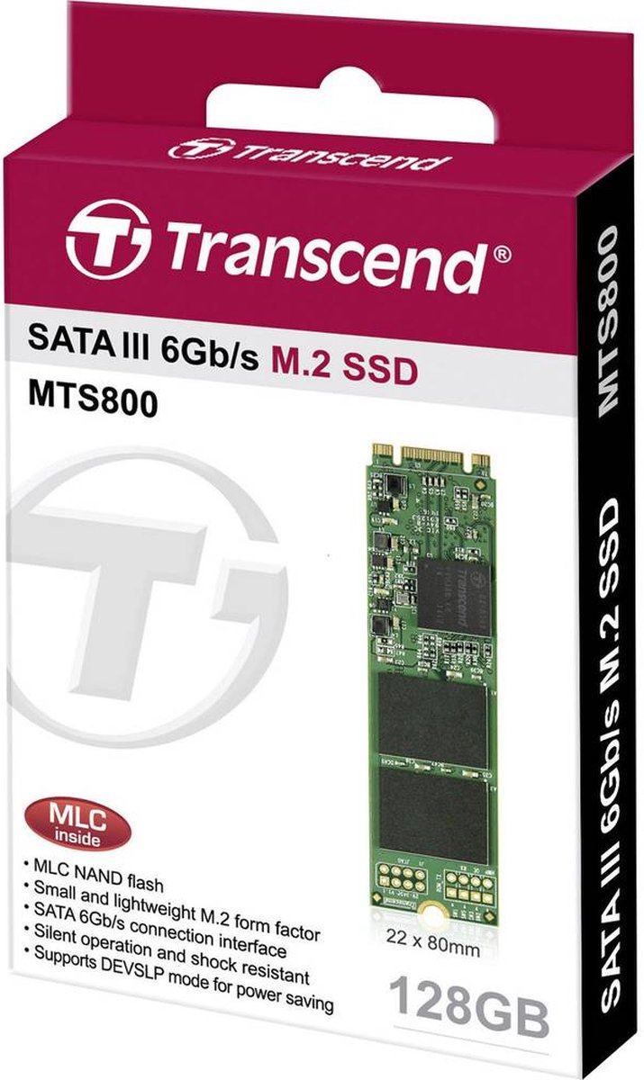 Transcend 800S Sata M.2 Ssd 2280 Harde Schijf 128 Gb M.2 Sata 6 Gb/S opslag - afbeelding 2
