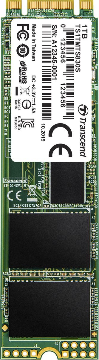 Transcend Transcend 830S Sata M.2 Ssd 2280 Harde Schijf – 1 Tb – M.2 Sata 6 Gb/S