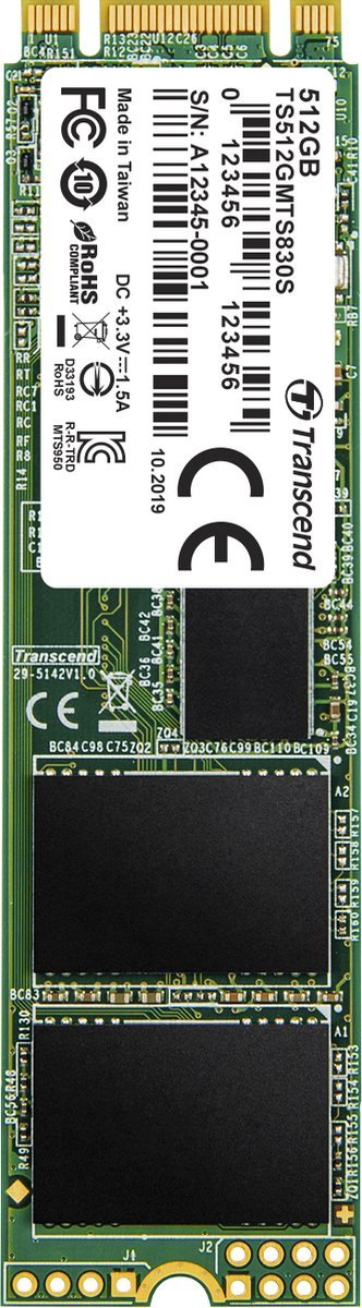 Transcend Transcend 830S Sata M.2 Ssd 2280 Harde Schijf 512 Gb M.2 Sata 6 Gb/S