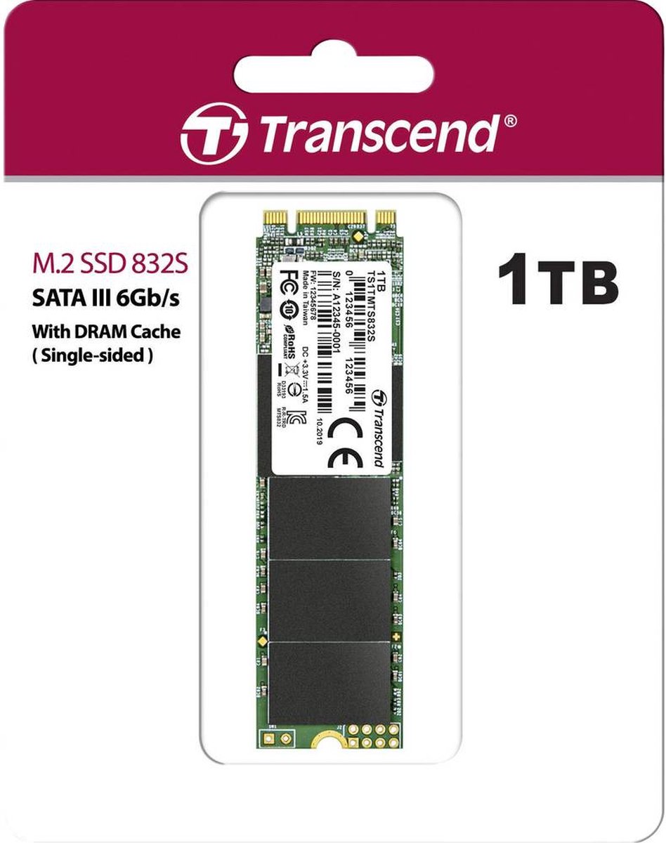 Transcend 832s 1 tb sata m 2 3 orig - Transcend 832S 1TB M.2 2280 SATA III SSD