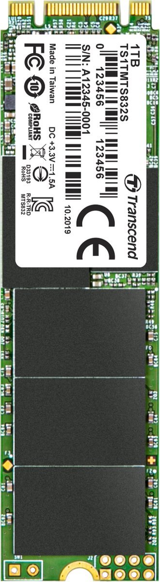 Transcend Transcend 832S – 1 Tb Sata M.2 Ssd 2280 Harde Schijf – M.2 Sata 6 Gb/S – Retail Ts1Tmts832S