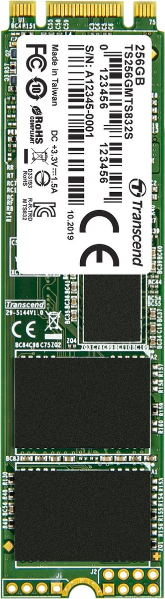 Transcend Transcend 832S 256 Gb Sata M.2 Ssd 2280 Harde Schijf M.2 Sata 6 Gb/S Retail Ts256Gmts832S