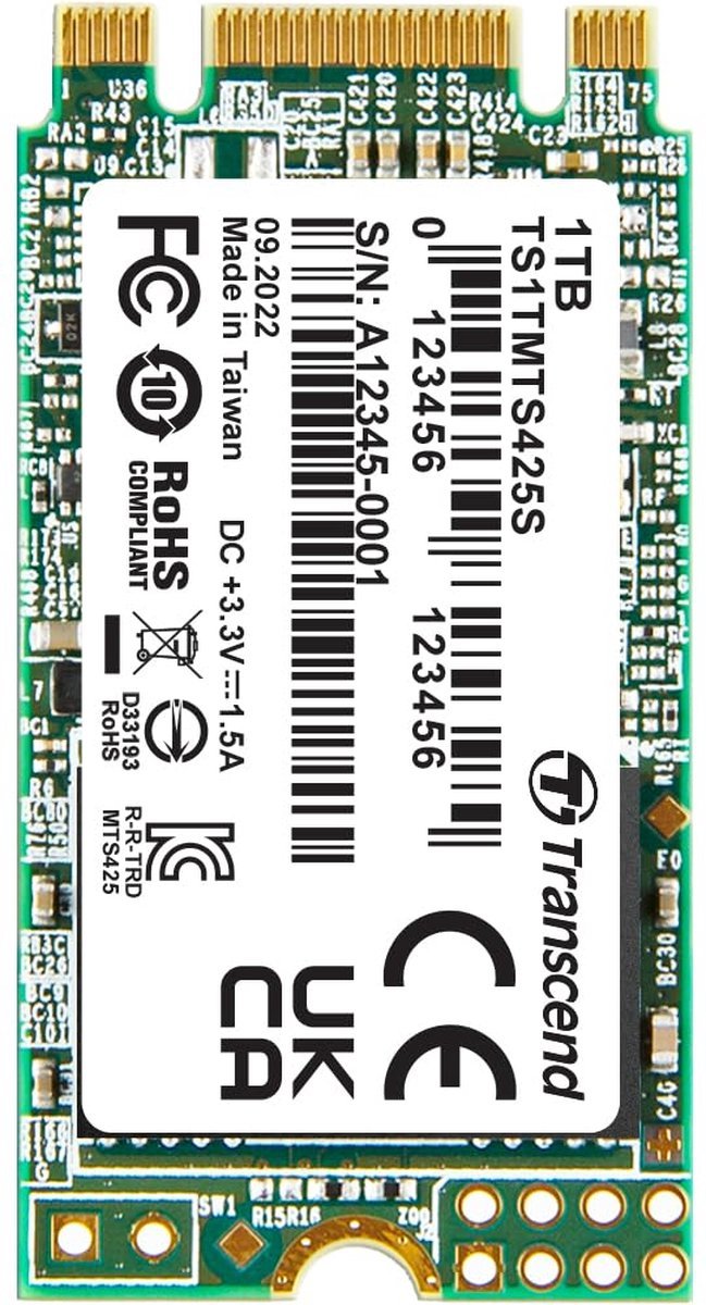 Transcend Transcend M.2 Ssd 425S 1 Tb Sata Iii 3D Nand