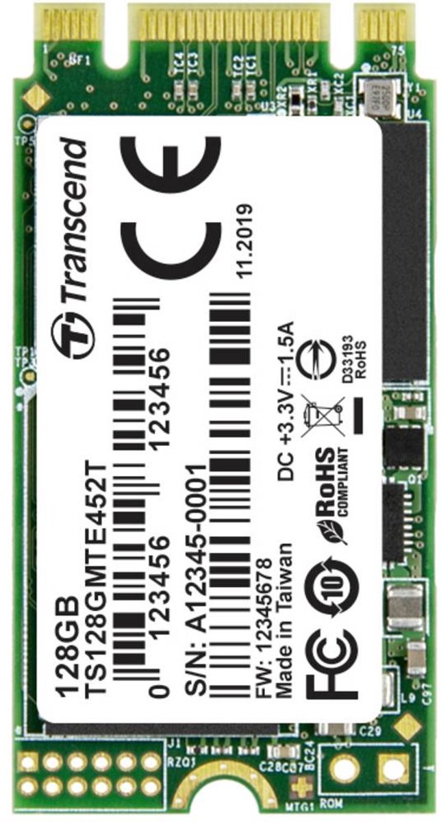 Transcend Transcend Mte452T 128 Gb Nvme/Pcie M.2 Ssd 2242 Harde Schijf M.2 Nvme Pcie 3.0 X2 Industrial Ts128Gmte452T