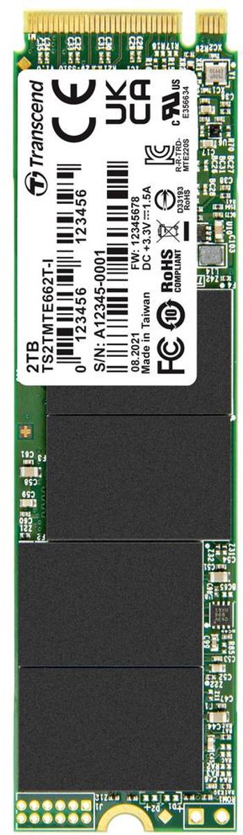 Transcend Transcend Mte662T-I 2 Tb Nvme/Pcie M.2 Ssd 2280 Harde Schijf Pcie Nvme 3.0 X4 Industrial Ts2Tmte662T-I