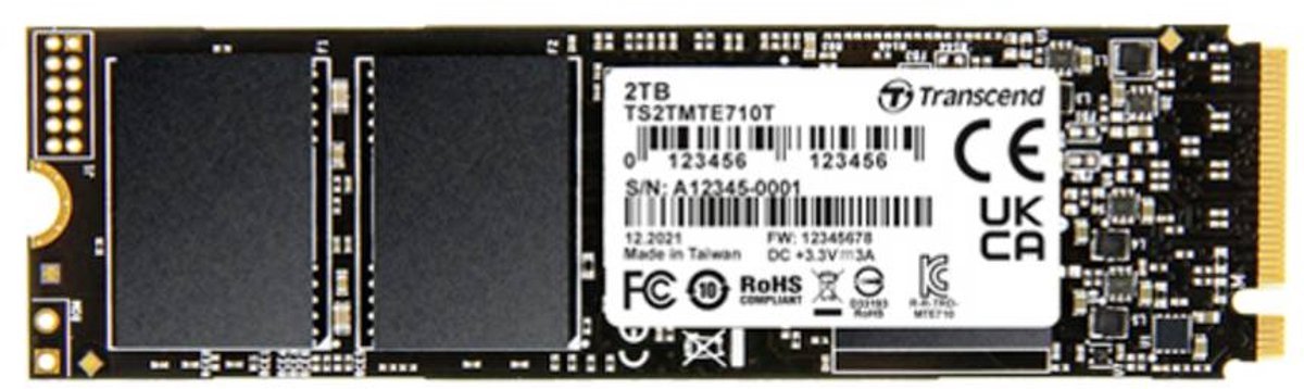 Transcend Transcend Mte710T – 256 Gb Nvme/Pcie M.2 Ssd 2280 – Pcie Nvme 4.0 X4 Industrial