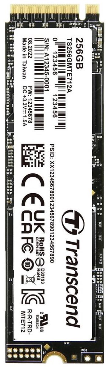 Transcend Transcend Mte712A 256 Gb Nvme/Pcie M.2 Ssd 2280 Harde Schijf Pcie Nvme 4.0 X4 Industrial Ts256Gmte712A