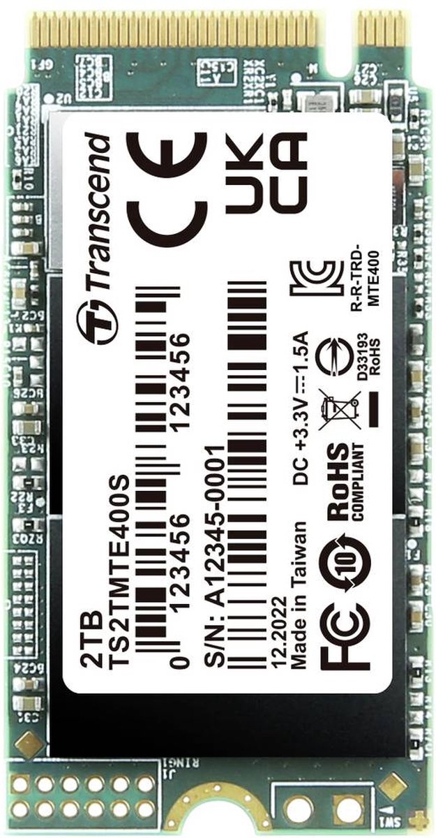 Transcend Mts400S 2 Tb Pcie M.2 Ssd Harde Schijf Pcie Nvme 3.0 X4 Retail opslag - afbeelding 10
