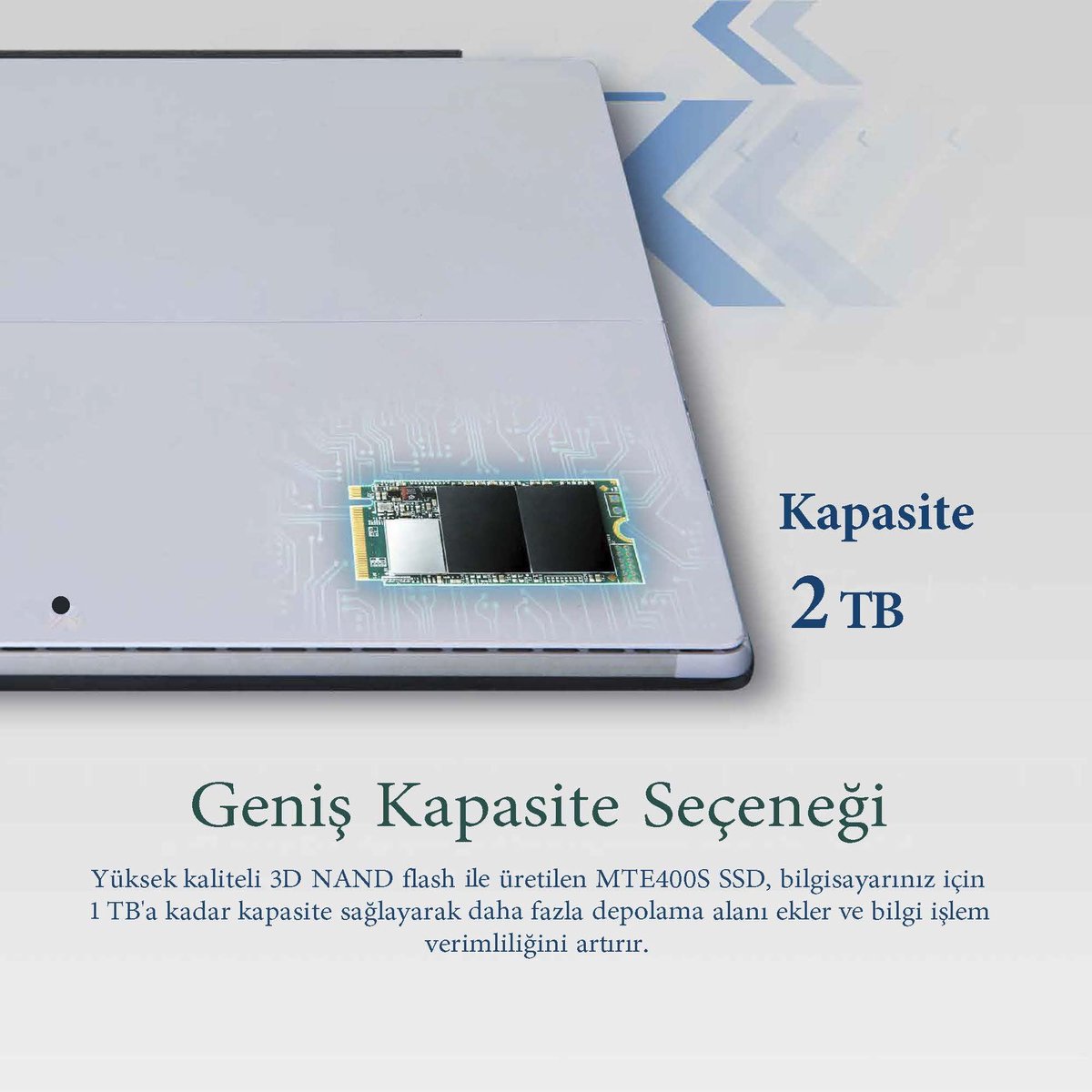 Transcend Mts400S 2 Tb Pcie M.2 Ssd Harde Schijf Pcie Nvme 3.0 X4 Retail opslag - afbeelding 5