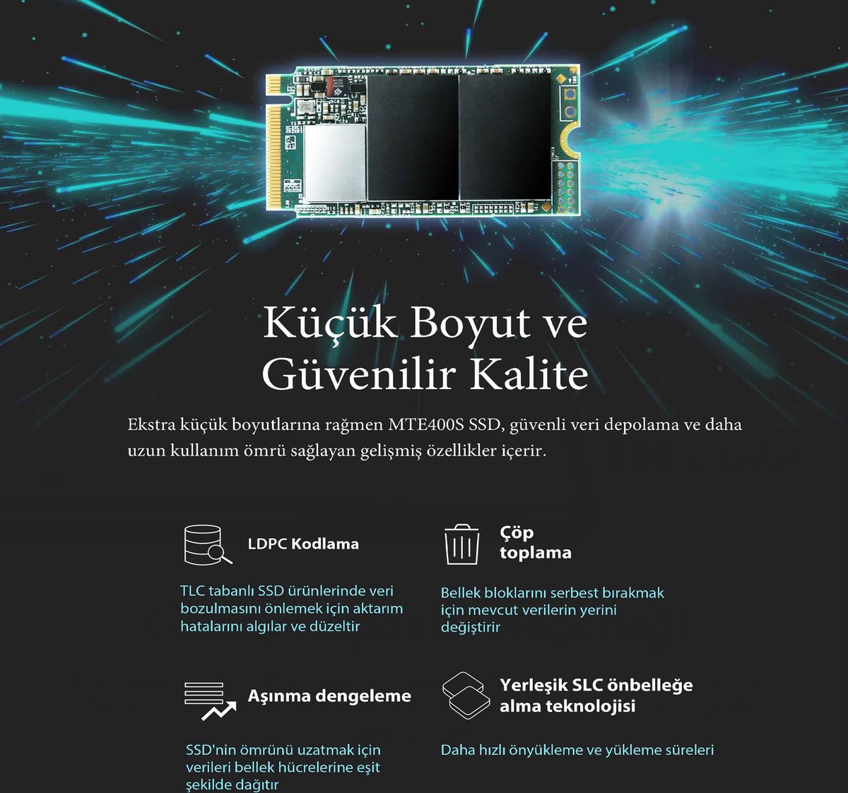 Transcend Mts400S 2 Tb Pcie M.2 Ssd Harde Schijf Pcie Nvme 3.0 X4 Retail opslag - afbeelding 6