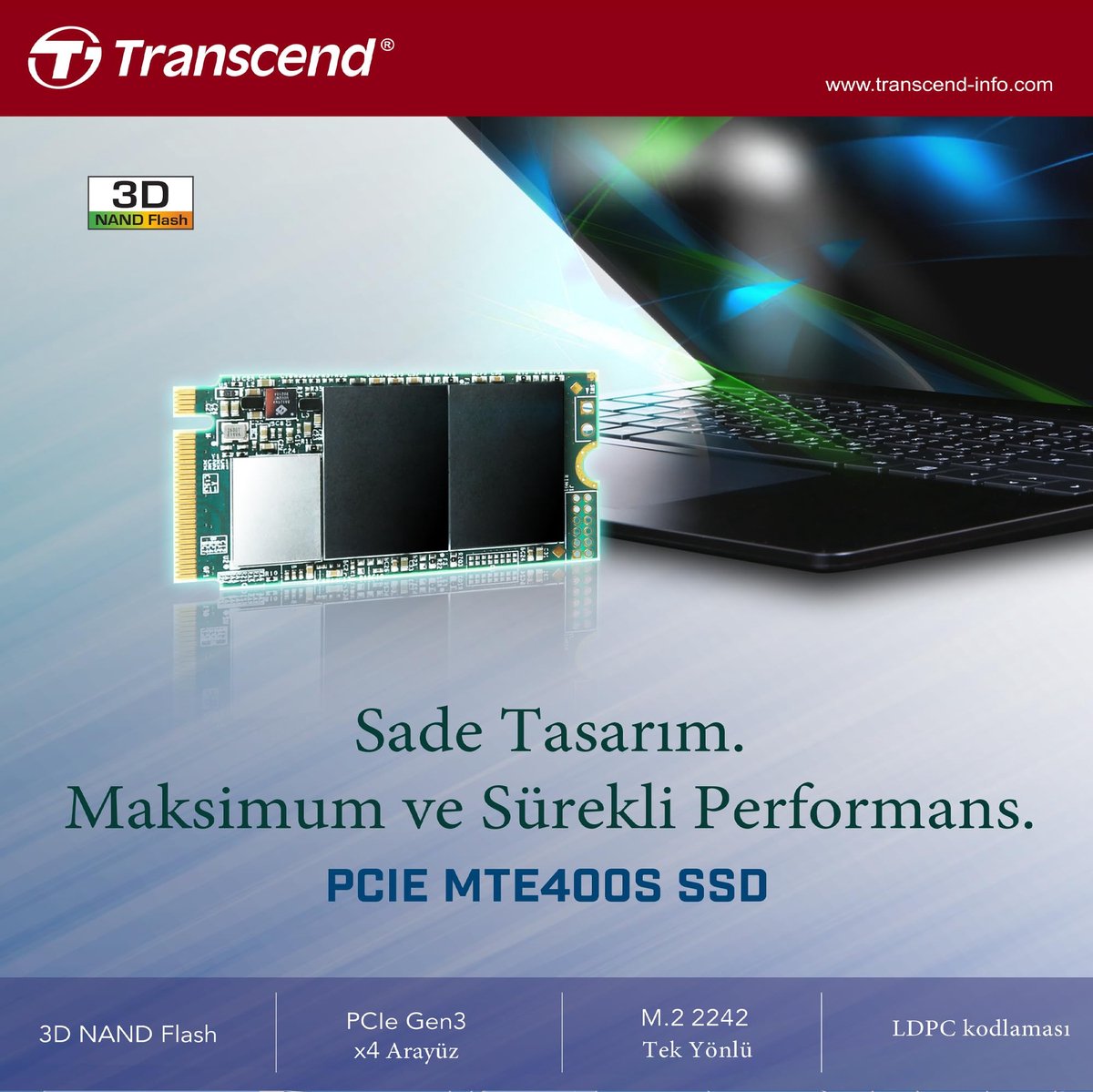 Transcend Mts400S 2 Tb Pcie M.2 Ssd Harde Schijf Pcie Nvme 3.0 X4 Retail opslag - afbeelding 7