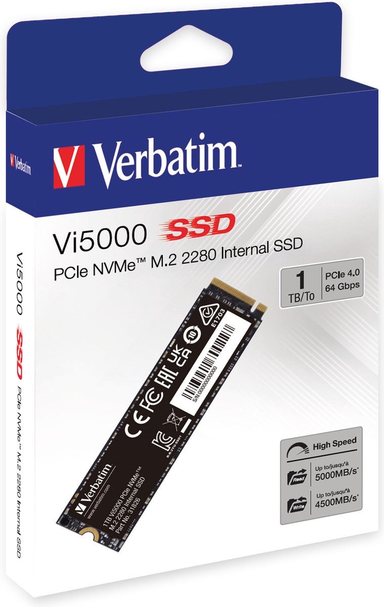 Vi5000 PCIe NVMe M.2 SSD 1TB - afbeelding 3