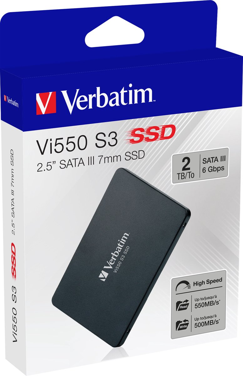 Verbatim Vi550 S3 2 Tb Ssd Harde Schijf (2.5 Inch) Sata 6 Gb/S Retail 49354 opslag - afbeelding 10