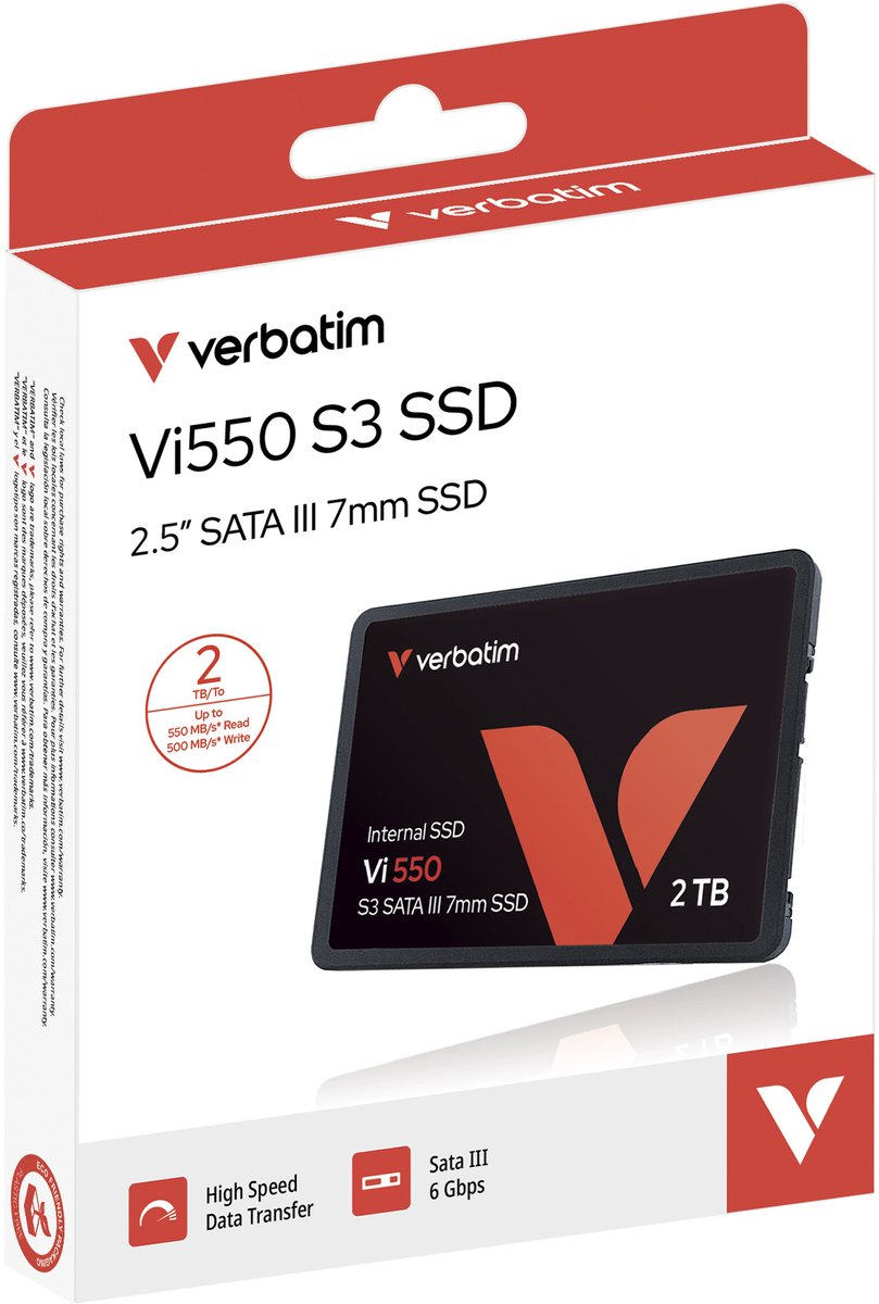 Verbatim Vi550 S3 2 Tb Ssd Harde Schijf (2.5 Inch) Sata 6 Gb/S Retail 49354 opslag - afbeelding 9