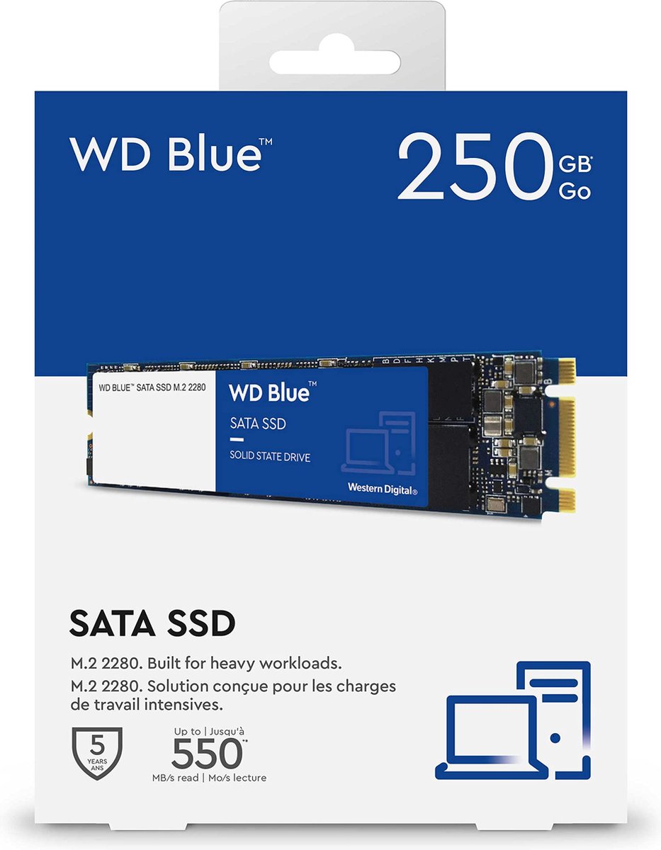 Blue 3D NAND SATA SSD 250GB M.2 2280 - afbeelding 4