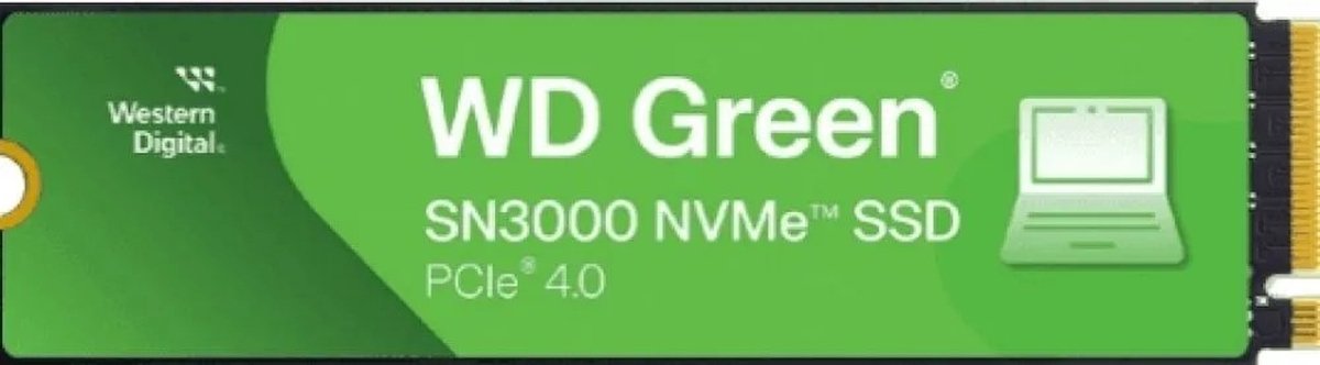 Wd Green Sn3000 1Tb - Ssd M.2 2280 - Pci Express 4.0 X4 - 1 Tb - Nvme - 3D opslag - afbeelding 9