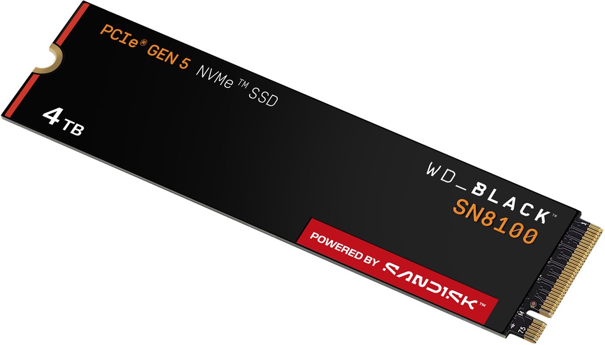 Black SN8100 4TB PCIe Gen5 NVMe M.2 SSD - afbeelding 4