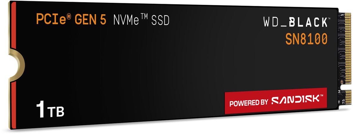 WD_BLACK SN8100 1TB PCIe Gen 5 NVMe M.2 SSD - afbeelding 2