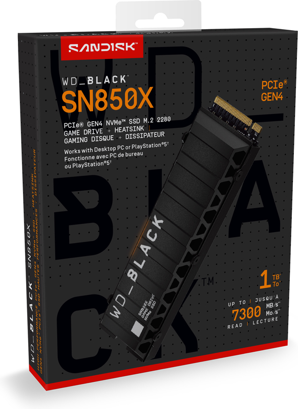 Western digital black sn850x interne ssd met h 218339 4 orig - WD_BLACK SN850X NVMe SSD 1TB with Heatsink