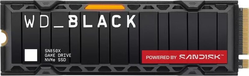 WD_BLACK SN850X NVMe SSD 1TB with Heatsink