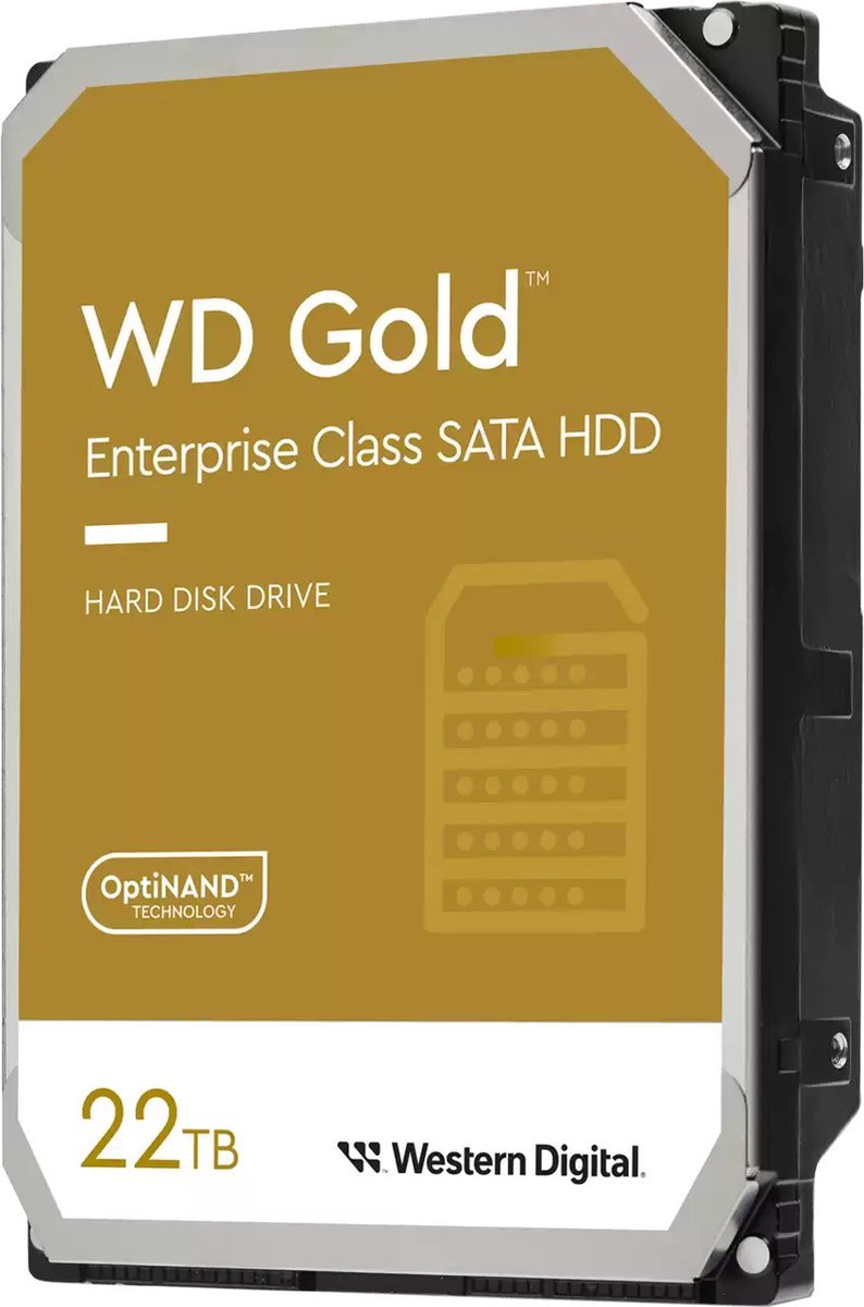 Western Digital Western Digital Gold Interne Harde Schijf 22 Tb 7200 Rpm 512 Mb 3.5" Sata Iii