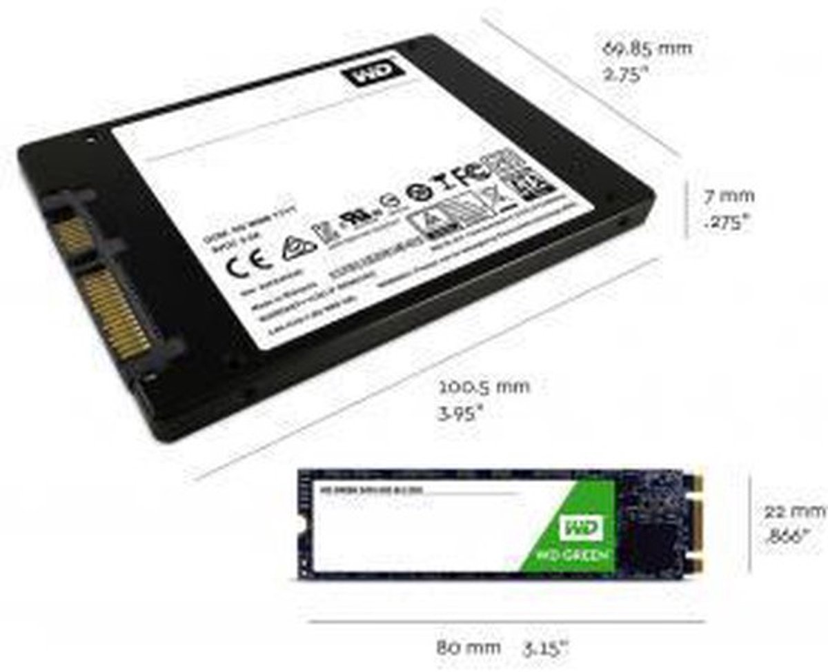 Western digital green ssd interne ssd 2 5 10 orig - Western Digital Green 240GB SATA III Interne SSD