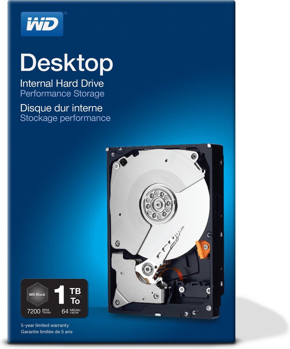 Western Digital Desktop Performance 1000 Gb Sata Iii harde schijf, productafbeelding 2