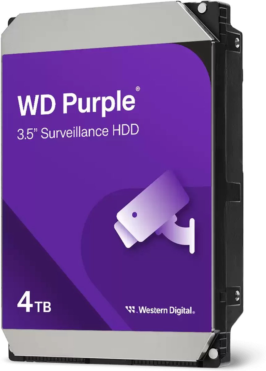 Western Digital Western Digital Purple Interne Harde Schijf 4 Tb 5400 Rpm 128 Mb 3.5" Sata Iii