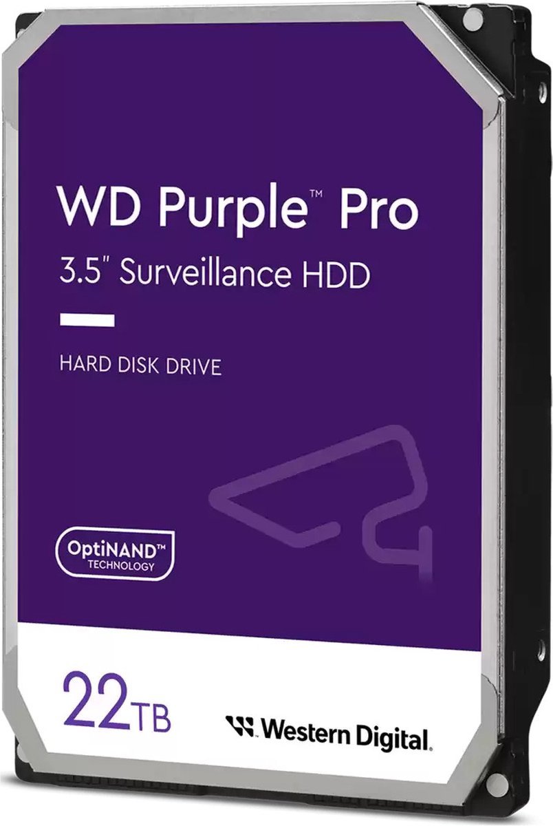 Western Digital Western Digital Purple Pro Interne Harde Schijf 22 Tb 7200 Rpm 512 Mb 3.5" Sata Iii