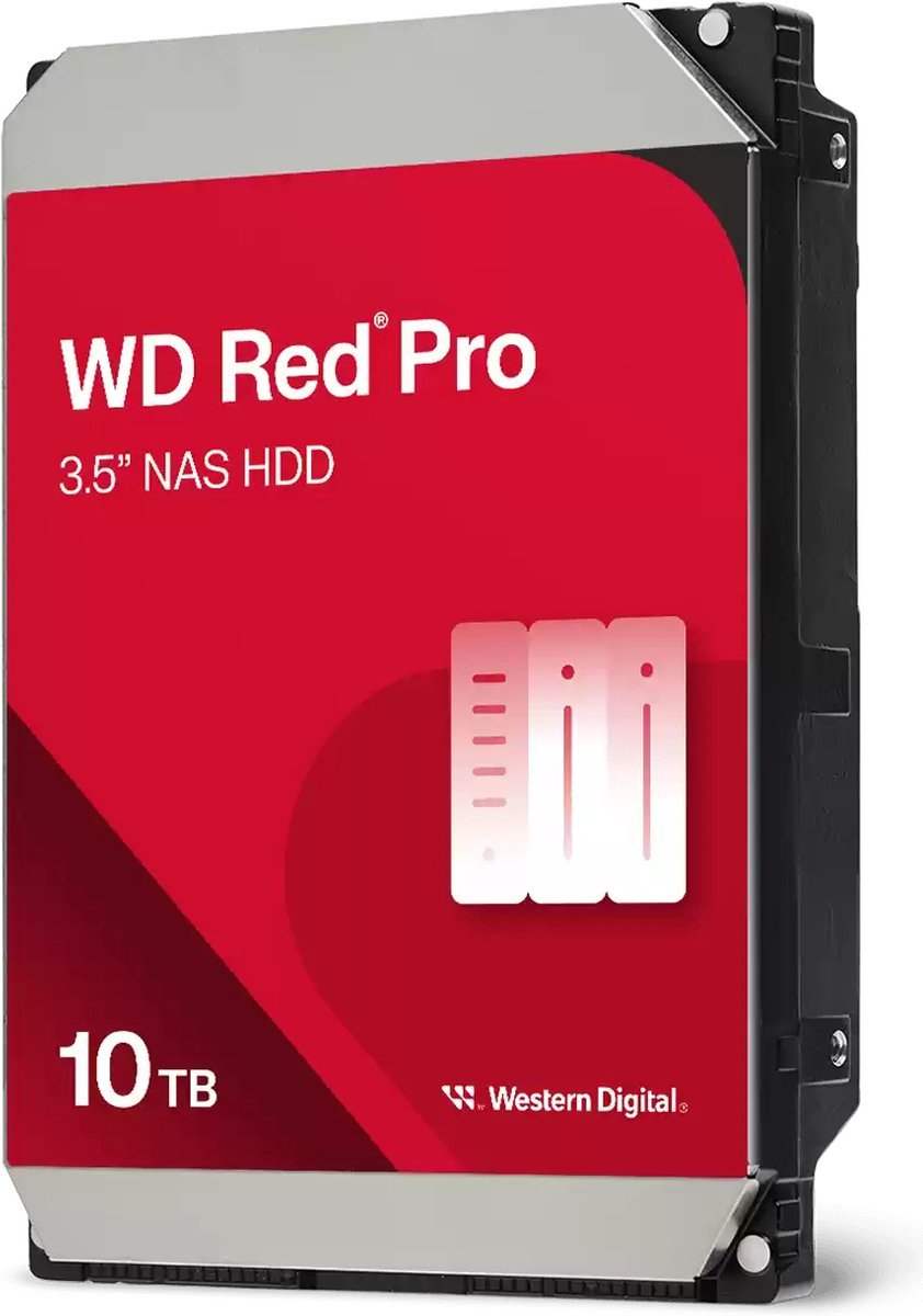 WD Wd Red Pro Wd103Kfbx - Interne Harde Schijf - 10Tb - 3.5 Inch - 7200 Rpm - 512Mb Cache - Nas Hdd