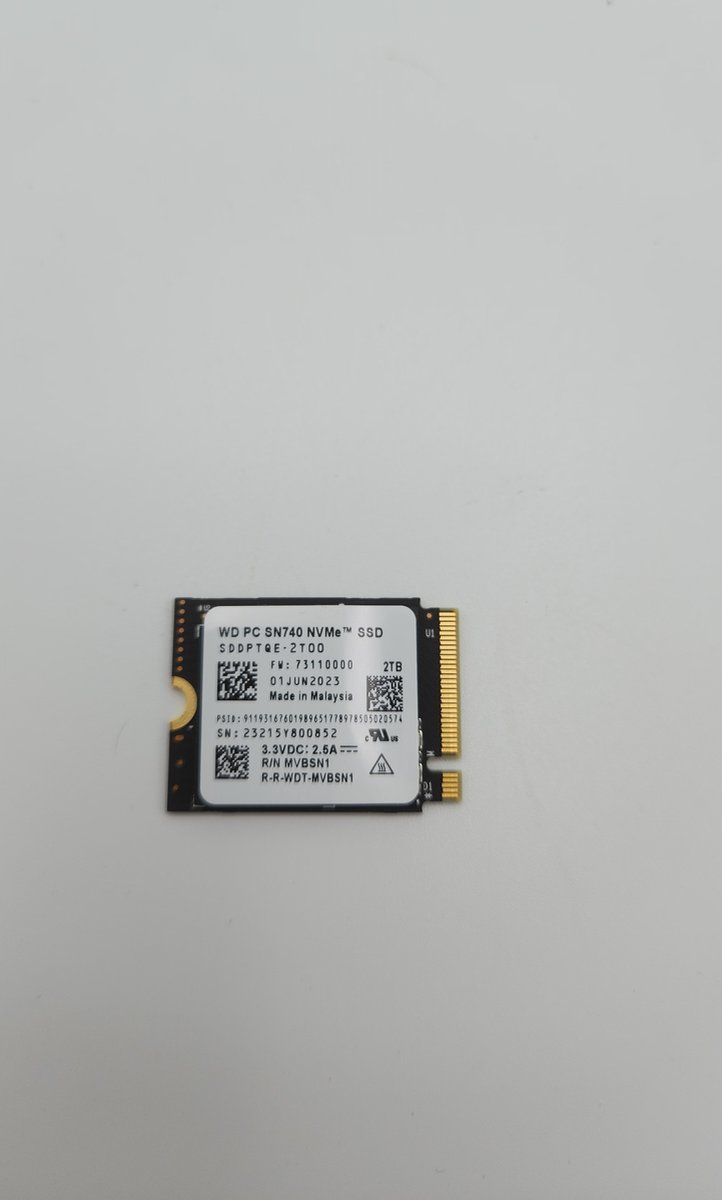 Western Digital Sn740 2Tb - M.2 2230 Ssd opslag - afbeelding 2