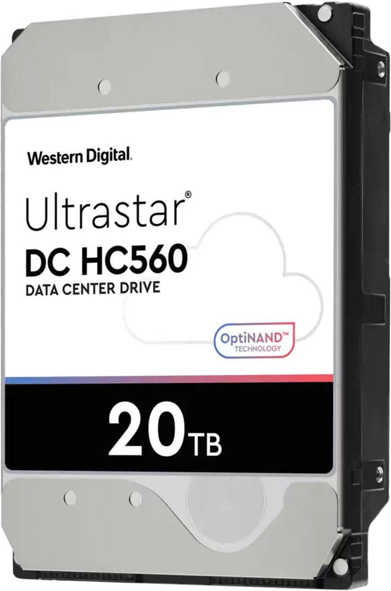 Western Digital Western Digital Ultrastar Dc Hc560 Interne Harde Schijf 20 Tb 7200 Rpm 512 Mb 3.5" Sata