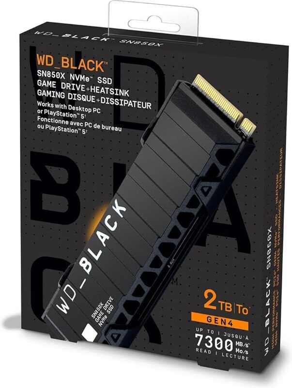 Western digital wd black sn850x 2tb 4 orig - WD_BLACK SN850X NVMe SSD with heatsink 2TB