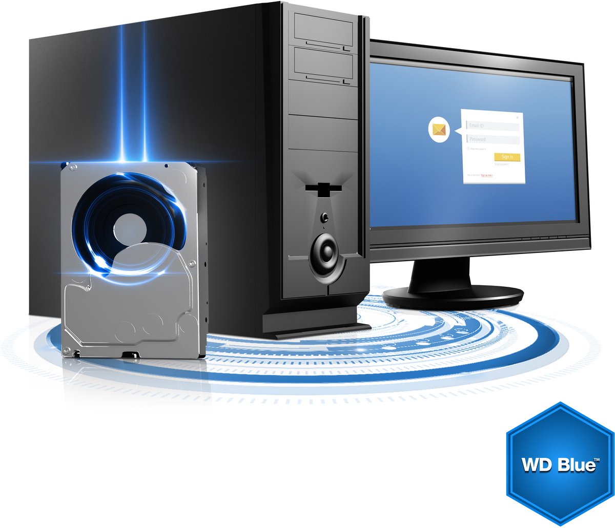 Western Digital Wd Blue Wd10Ezexe Harde Schijf 3,5 Inch - 1 Tb opslag - afbeelding 5