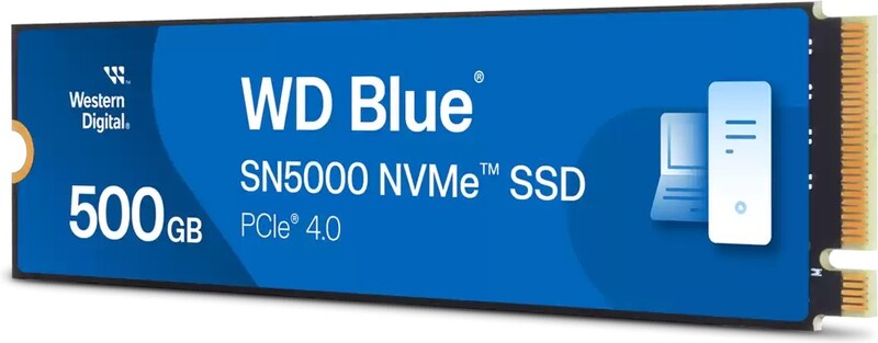 Western digital wd ssd blue sn5000 500gb 2 orig - WD Blue SN5000 500GB M.2 2280 NVMe PCIe Gen4 SSD 5000MB/s Read
