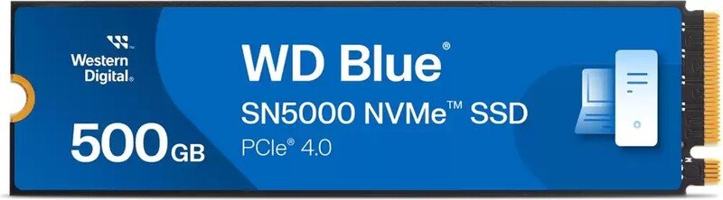 Western digital wd ssd blue sn5000 500gb - WD Blue SN5000 500GB M.2 2280 NVMe PCIe Gen4 SSD 5000MB/s Read