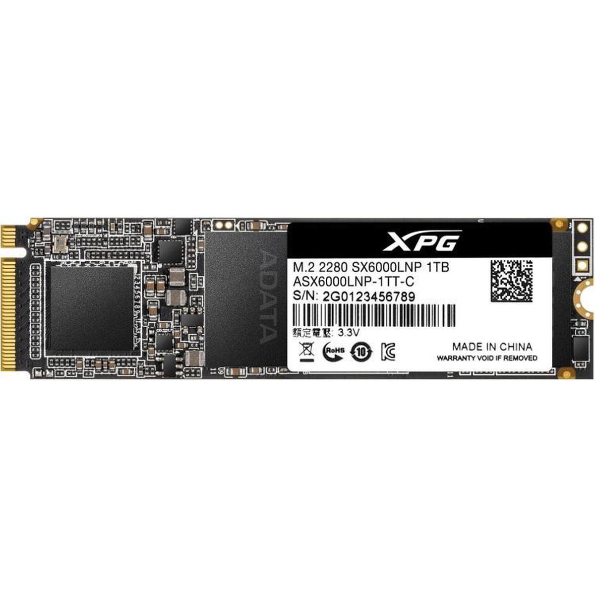 Xpg Sx6000 Lite M.2 1000 Gb Pci Express 3.0 3D Tlc Nvme opslag - afbeelding 3