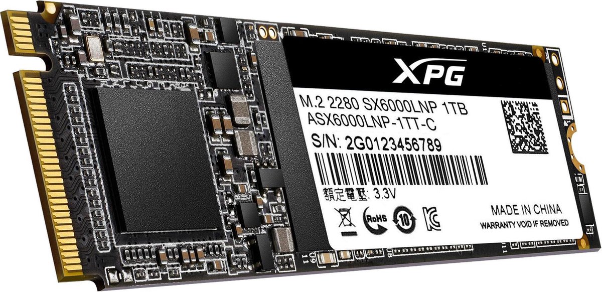 Xpg Sx6000 Lite M.2 1000 Gb Pci Express 3.0 3D Tlc Nvme opslag - afbeelding 5