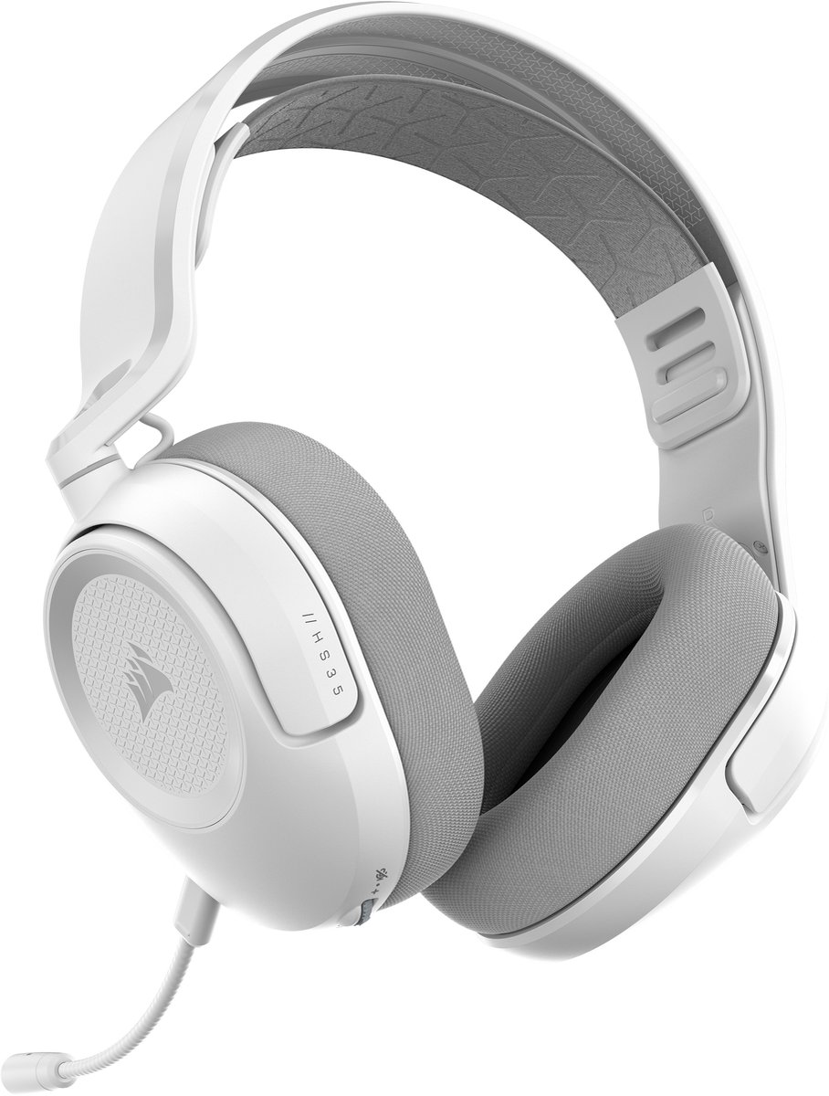Corsair hs35 v3 draadloze headset play 7 orig - Corsair Hs35 V3 Headset (wit)