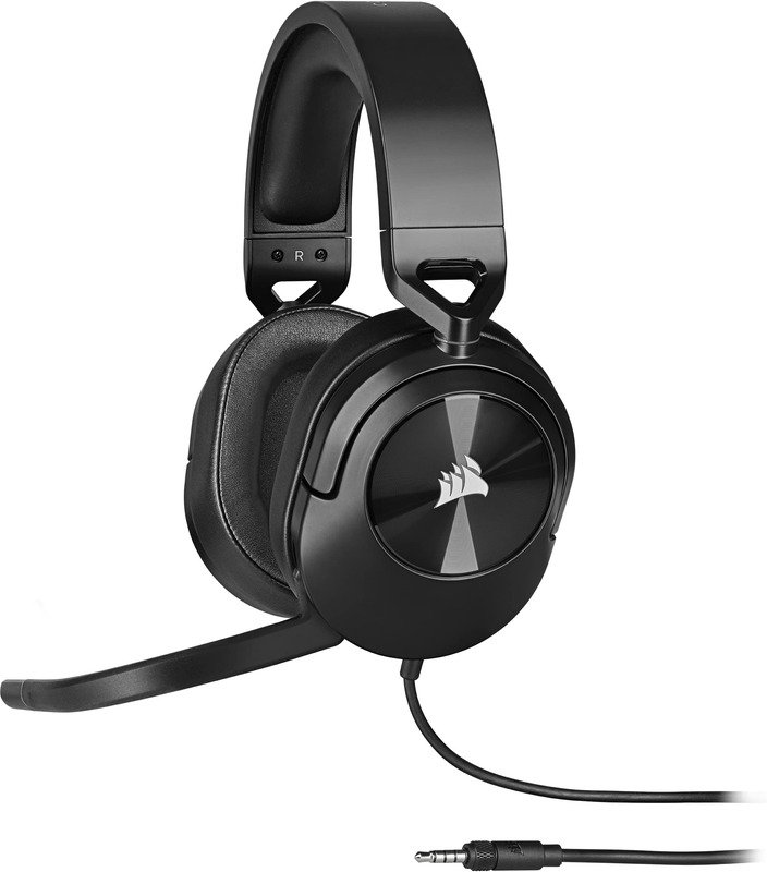 Corsair Corsair Hs55 Stereo Gaming Headset - 3.5Mm Jack - Carbon - Ps5/Ps4, Xbox Series X|S, Pc, & Nintendo Switch