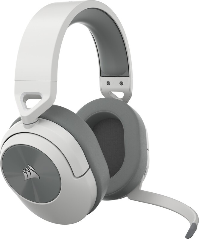 Corsair hs55 wireless headset 1362616 5 orig - Corsair HS55 - Wit - 2.4GHz Bluetooth, Dolby Audio Headset (White)