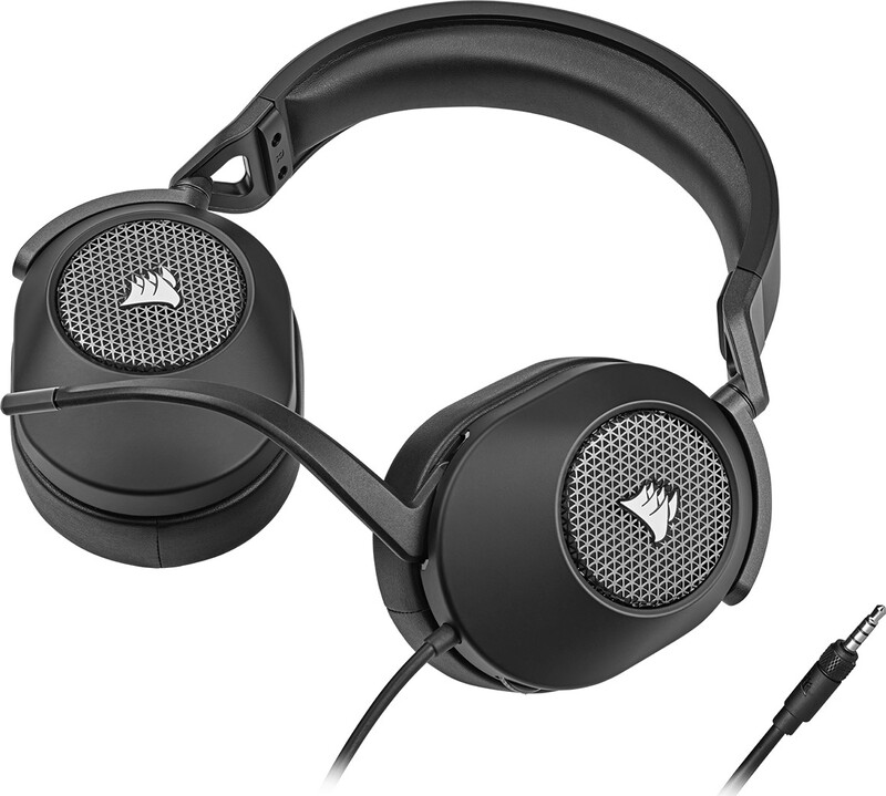 Corsair hs65 surround headset 774189 3 orig - Corsair HS65 Surround Bedraad Carbon