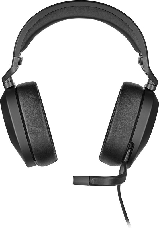 Corsair hs65 surround headset 774189 4 orig - Corsair HS65 Surround Bedraad Carbon