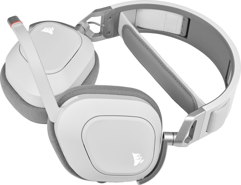 Corsair hs80 wireless headset 774196 4 orig - Corsair HS80 RGB Headset (White)